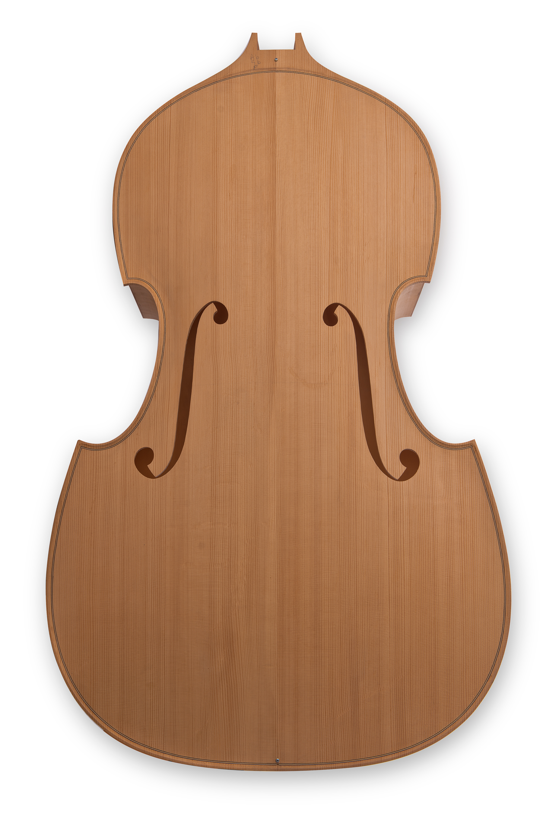 Peter Stephen's double bass's body is assembled and ready for the neck