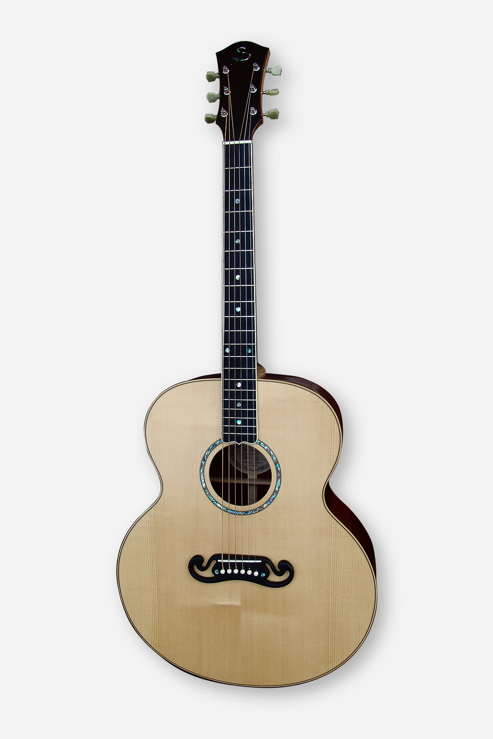 Guitar maker Peter Stephen's large Jumbo before the neck is attached