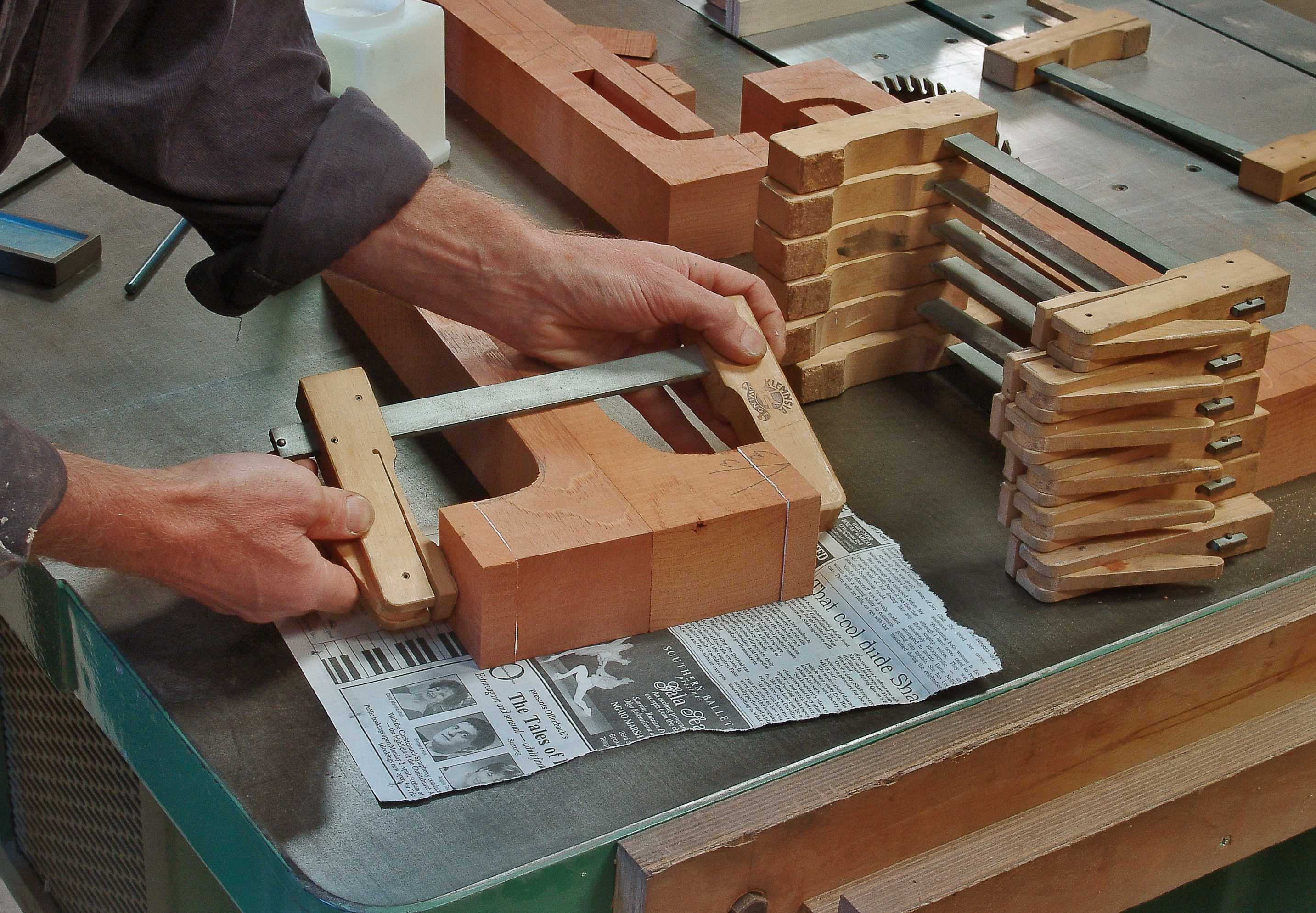 laminating neck togethers