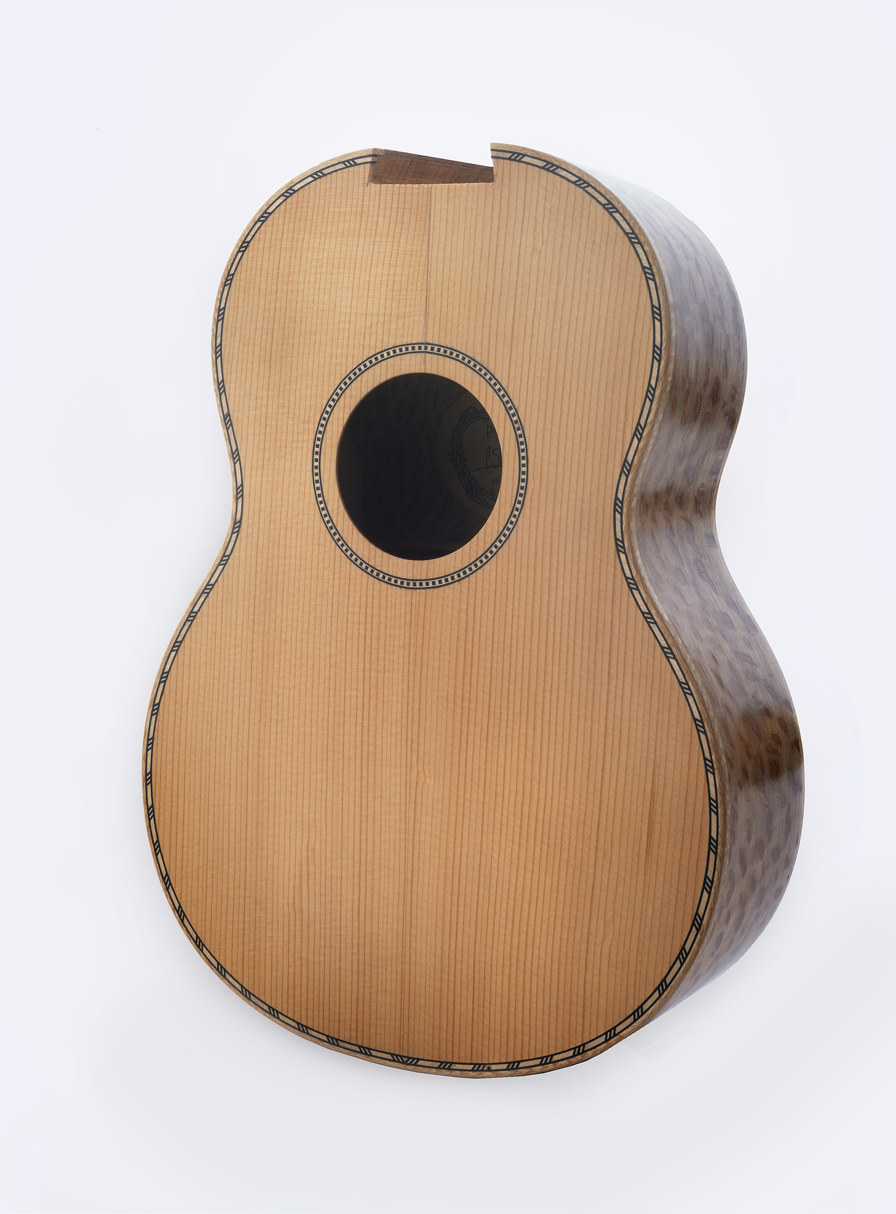 Luthier Peter Stephen Ukulele body ready for the neck and fretboard assembly