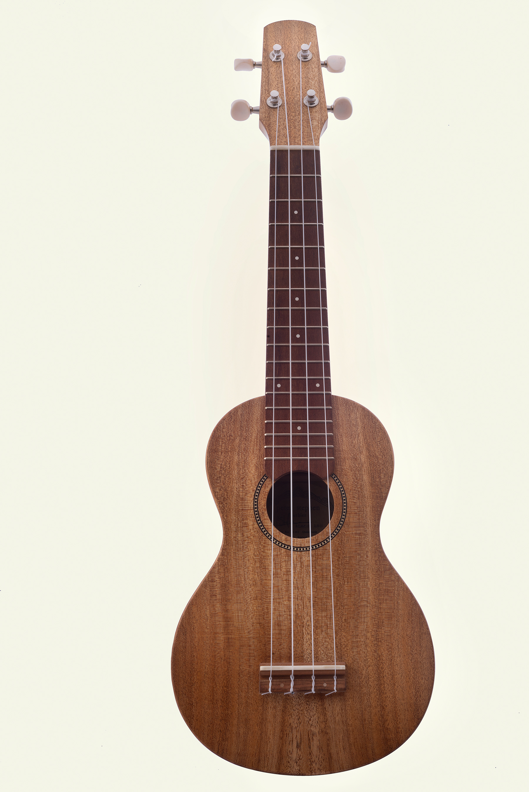 Luthier Peter Stephen's series of Ukulele's, 12th fret neck join